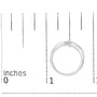 Anillo de banda para hombre de 3 piedras con diamantes de 1/6 ct. p.t. en plata de ley, foto 7
