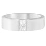 Anillo de banda de canal para hombre con diamantes de 1/4 ct. p.t. en oro blanco de 14K, foto 1