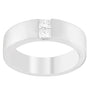 Anillo de banda de canal para hombre con diamantes de 1/4 ct. p.t. en oro blanco de 14K, foto 2