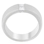 Anillo de banda de canal para hombre con diamantes de 1/4 ct. p.t. en oro blanco de 14K, foto 3