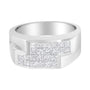 Anillo de racimo con diamantes de 1 3/4 ct. p.t. en oro blanco de 14K, foto 1