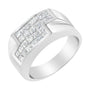 Anillo de racimo con diamantes de 1 3/4 ct. p.t. en oro blanco de 14K, foto 4