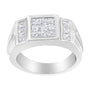 Men's 2 Ct. T.W. Diamond Cluster Ring in 14K White Gold, photo 2