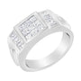 Men's 2 Ct. T.W. Diamond Cluster Ring in 14K White Gold, photo 4