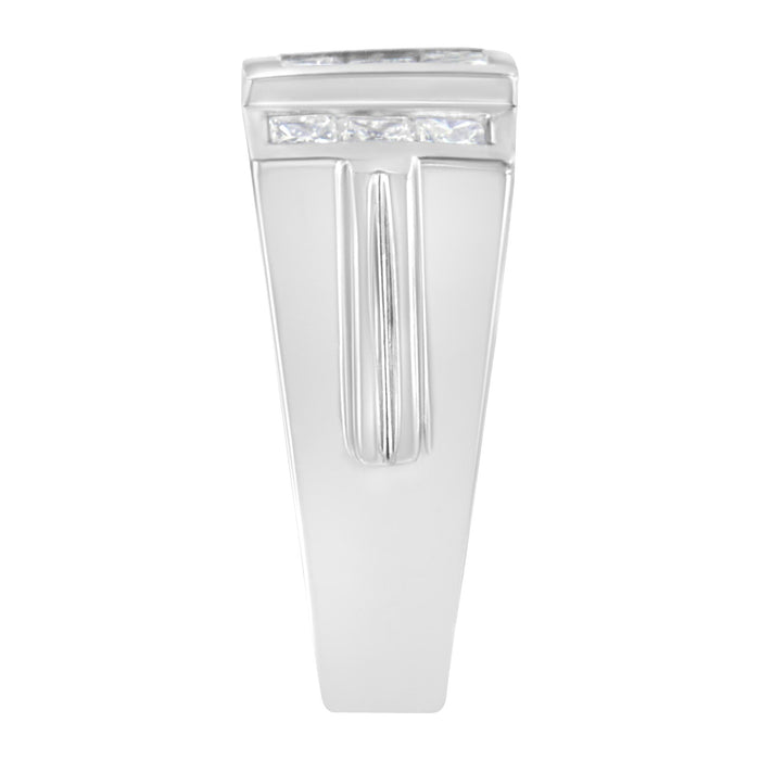 Men's 2 Ct. T.W. Diamond Cluster Ring in 14K White Gold, photo 6