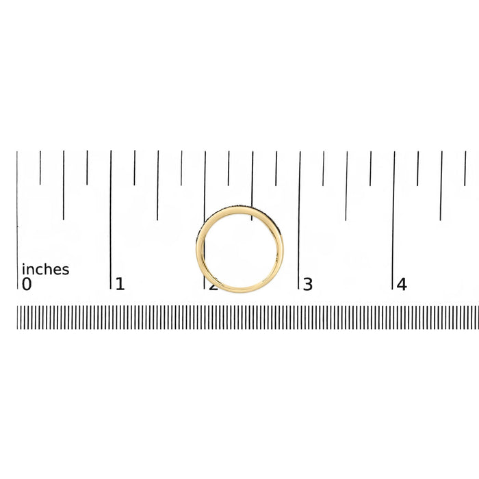 Anillo de racimo para hombre con diamantes blancos y diamantes negros tratados de 1 ct. p.t. en oro amarillo de 10K, foto 7
