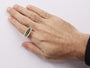 Men's 1 1/2 Ct. T.W. White and Black Treated Diamond Cluster Ring in 14K Yellow Gold-Plated Sterling Silver, photo 3