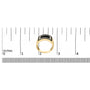 Anillo geométrico para hombre con diamantes blancos y negros tratados de 1 1/4 ct. p.t. en oro amarillo de 10K, foto 7