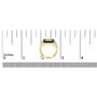 Men's 1 1/2 Ct. T.W. White and Treated Black Diamond Cross Signet Ring in 10K Yellow Gold, photo 7