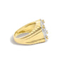 Men's 1 Ct. T.W. Diamond Square Motif Band Ring in 14K Yellow Gold-Plated Sterling Silver, photo 2