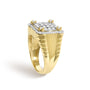 Men's 1 Ct. T.W. Diamond Square Motif Band Ring in 14K Yellow Gold-Plated Sterling Silver, photo 5