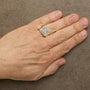 Men's 1 Ct. T.W. Diamond Square Motif Band Ring in 14K Yellow Gold-Plated Sterling Silver, photo 3