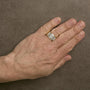 Men's 3/4 Ct. T.W. Diamond 3 Row Band Ring in 14K Yellow Gold-Plated Sterling Silver, photo 3