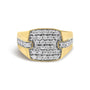 Men's 1 Ct. T.W. Diamond Geometric Band Ring in 14K Yellow Gold-Plated Sterling Silver, photo 1