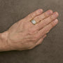 Men's 1/2 Ct. T.W. Diamond Cuban-Link Band Ring in 14K Yellow Gold-Plated Sterling Silver, photo 3