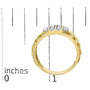 Men's 1/2 Ct. T.W. Diamond Cuban-Link Band Ring in 14K Yellow Gold-Plated Sterling Silver, photo 7
