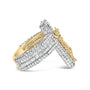 Men's 5 2/5 Ct. T.W. Diamond Jesus Crucifix Cross Cocktail Ring in 10K Yellow Gold, photo 2