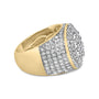 Men's 2 1/2 Ct. T.W. Round Diamond Cluster Cocktail Ring in 10K Yellow Gold, photo 2
