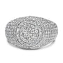Men's 1 1/2 Ct. T.W. Diamond Cluster Dome Band Ring in 10K Yellow Gold, photo 1