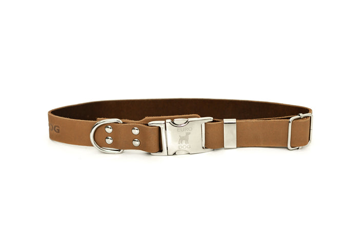 Collar de piel Modern con broche rápido para perro, foto 3