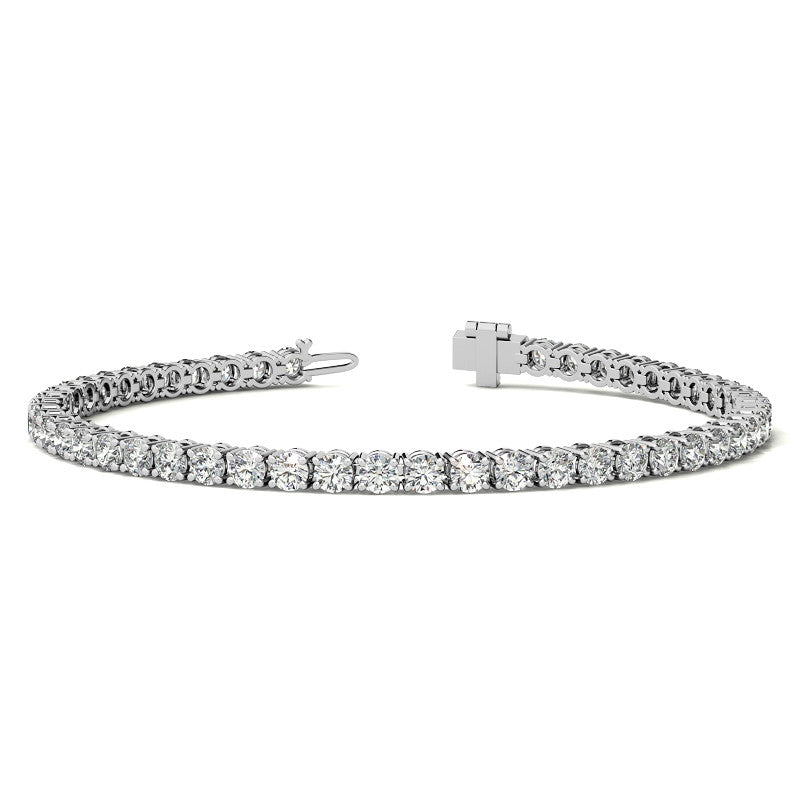 Pulsera tenis con diamantes cultivados en laboratorio de 8.5 CTW en oro de 14K, foto 1