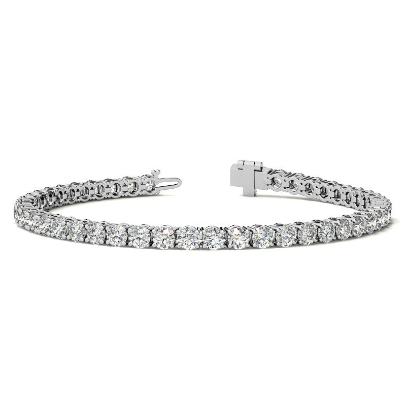 Pulsera tenis con diamantes cultivados en laboratorio de 6.5 CTW en oro de 14K, foto 1