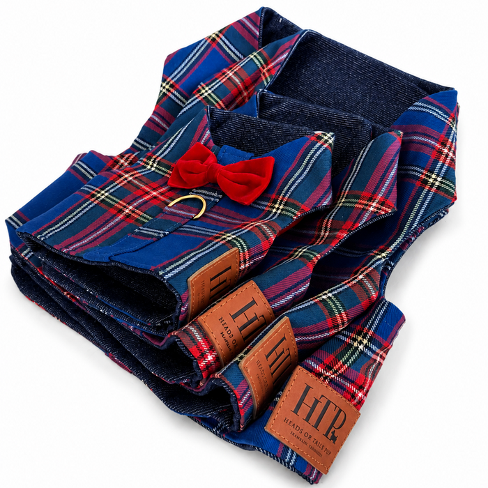 Arnés para perro Red/Blue Plaid, foto 4