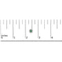 1/10 Ct. T.W. Oval Green Emerald and Diamond Halo Stud Earrings in 14K White Gold, photo 5