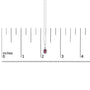 5x3mm Gemstone and Diamond Accent Halo Oval Shape Pendant Necklace in 10K White Gold, photo 17