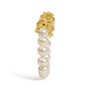 Anillo de banda ajustable con dije de dragón y perla cultivada de agua dulce en oro amarillo de 18K, foto 4