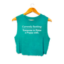 Currently Seeking Crop Top in deep teal