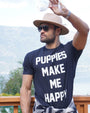 Puppies Make Me Happy Unisex Tee