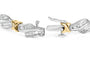 2 Ct. T.W. Channel-Set Baguette-Diamond Weave and X Spiral Link Bracelet in 10K Two-Tone Gold, photo 2