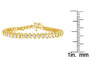 3 Ct. T.W. Round-Cut Diamond Spiral Link Bracelet in 14K Yellow Gold, photo 4