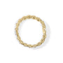 Pulsera de eslabones de halo y racimo floral con diamantes champán de 8 ct. p.t. en oro amarillo de 14K, foto 4
