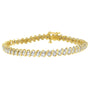 2 Ct. T.W. Round-Cut Diamond Spiral Link Bracelet in 18K Yellow Gold, photo 1