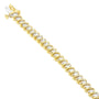 2 Ct. T.W. Round-Cut Diamond Spiral Link Bracelet in 18K Yellow Gold, photo 2