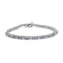 4 5/8 Ct. T.W. White and Treated Blue Diamond Bracelet in 14K White Gold, photo 1