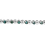 3 Ct. T.W. Round-Cut Blue Diamonds Bracelet in 14K White Gold, photo 3