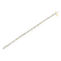 3 Ct. T.W. Princess and Baguette-Cut Diamond Link Bracelet in 14K Two-Tone Gold, photo 6