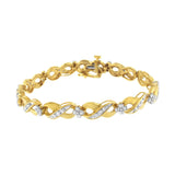 1 Ct. T.W. Round-Cut Diamond Infinite Love Bracelet in 10K Yellow Gold