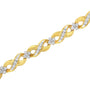 1 Ct. T.W. Round-Cut Diamond Infinite Love Bracelet in 10K Yellow Gold, photo 4