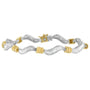 Pulsera en espiral Original Classics con diamantes baguette de 2 ct. p.t. en oro de dos tonos de 10K, foto 1