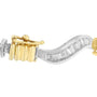 Pulsera en espiral Original Classics con diamantes baguette de 2 ct. p.t. en oro de dos tonos de 10K, foto 2