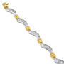 Pulsera en espiral Original Classics con diamantes baguette de 2 ct. p.t. en oro de dos tonos de 10K, foto 3