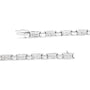 2 Ct. T.W. Princess-Cut Invisible-Set Diamond Rectangular Link Bracelet in 14K White Gold, photo 4
