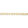 2 Ct. T.W. Invisible-Set Princess-Cut Diamond Rectangular Link Bracelet in 10K Yellow Gold, photo 5