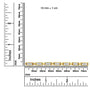2 Ct. T.W. Invisible-Set Princess-Cut Diamond Rectangular Link Bracelet in 10K Yellow Gold, photo 7