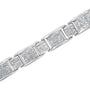 5 Ct. T.W. Princess-Cut Diamond Rectangular Alternating Station Tennis Bracelet in 14K White Gold, photo 5
