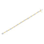 1 Ct. T.W. Princess-Cut Diamond Chain Link Bracelet in 14K Two-Tone Gold, photo 6